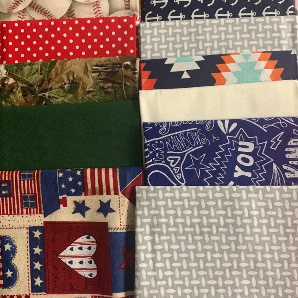 Huge Lot Of 30 Cotton Fabric Fat Quarters for Quilting Patterns & Color may vary - Picture 3 of 6